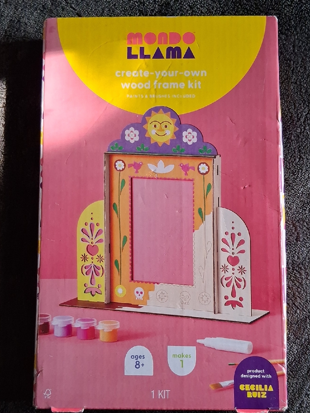 Mondo Llama Create-Your-Own Wood Frame Kit - Pink
